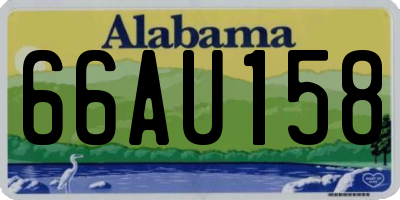 AL license plate 66AU158