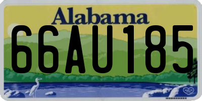 AL license plate 66AU185