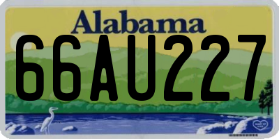 AL license plate 66AU227