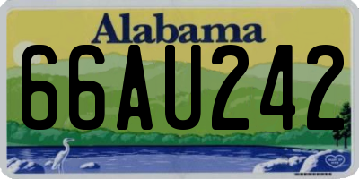 AL license plate 66AU242