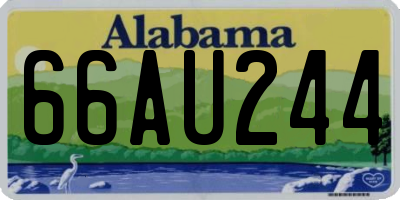 AL license plate 66AU244