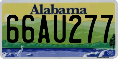 AL license plate 66AU277