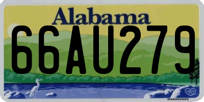 AL license plate 66AU279