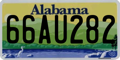 AL license plate 66AU282