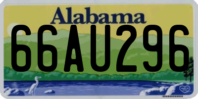 AL license plate 66AU296