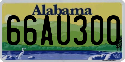 AL license plate 66AU300