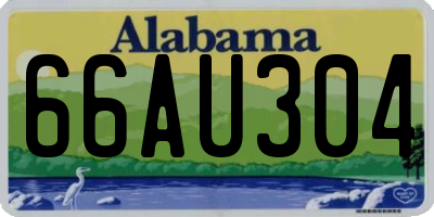 AL license plate 66AU304