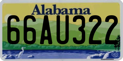 AL license plate 66AU322