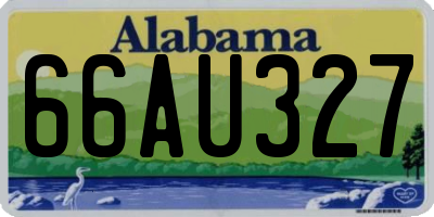 AL license plate 66AU327