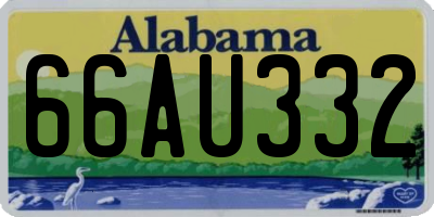 AL license plate 66AU332
