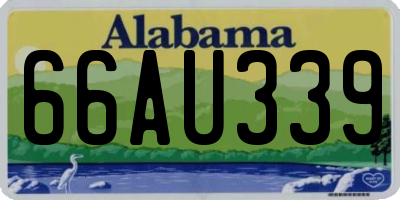 AL license plate 66AU339