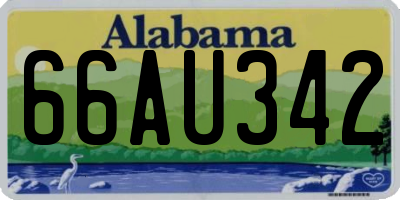 AL license plate 66AU342