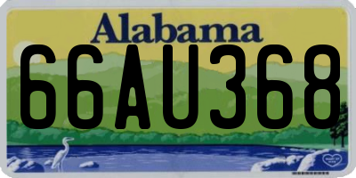 AL license plate 66AU368