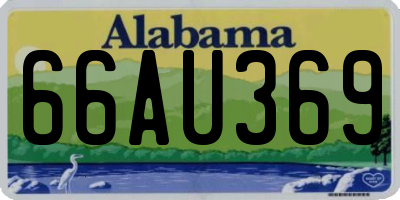 AL license plate 66AU369