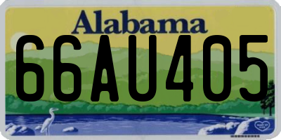 AL license plate 66AU405