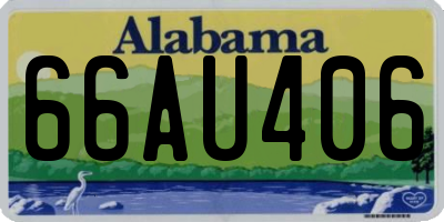 AL license plate 66AU406