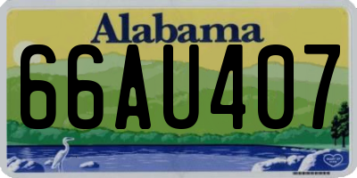 AL license plate 66AU407