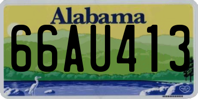 AL license plate 66AU413