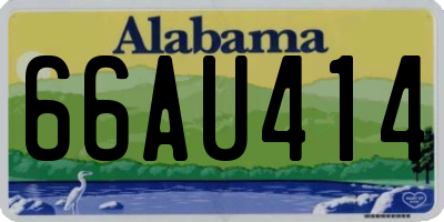 AL license plate 66AU414
