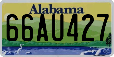 AL license plate 66AU427