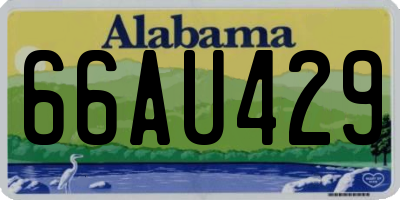 AL license plate 66AU429