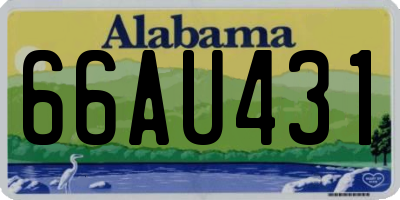 AL license plate 66AU431