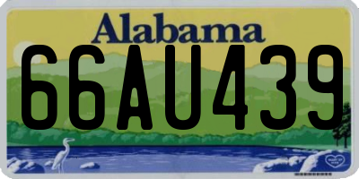 AL license plate 66AU439