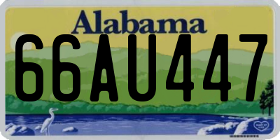 AL license plate 66AU447