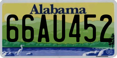 AL license plate 66AU452