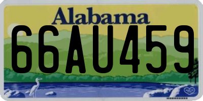 AL license plate 66AU459