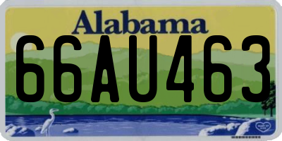 AL license plate 66AU463
