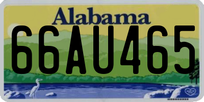 AL license plate 66AU465
