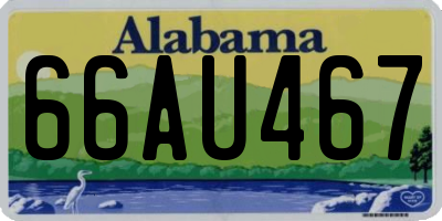 AL license plate 66AU467