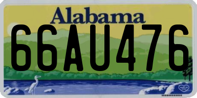 AL license plate 66AU476