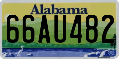 AL license plate 66AU482