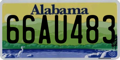 AL license plate 66AU483