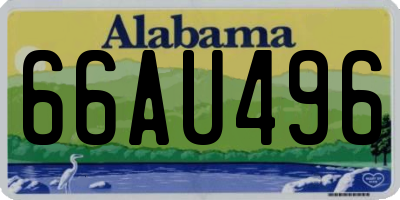 AL license plate 66AU496