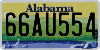 AL license plate 66AU554