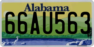 AL license plate 66AU563