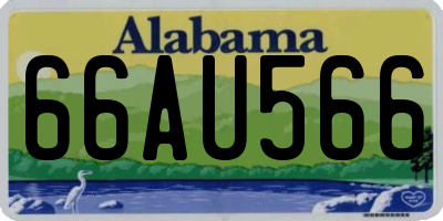 AL license plate 66AU566