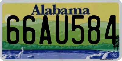 AL license plate 66AU584