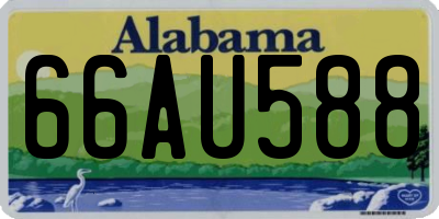 AL license plate 66AU588