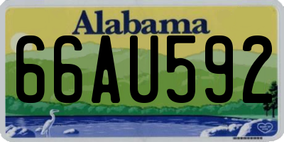 AL license plate 66AU592
