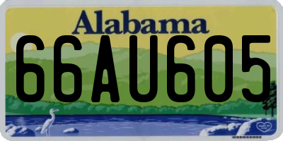 AL license plate 66AU605