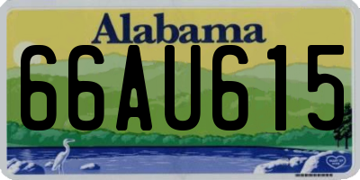 AL license plate 66AU615