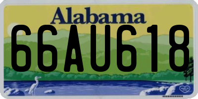 AL license plate 66AU618