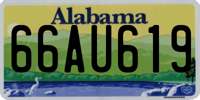 AL license plate 66AU619