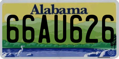 AL license plate 66AU626