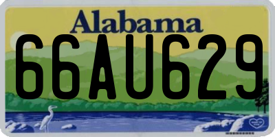 AL license plate 66AU629