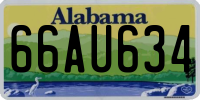 AL license plate 66AU634